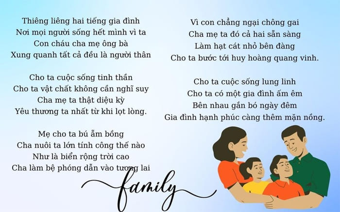 Bài thơ về ông bà lớp 2