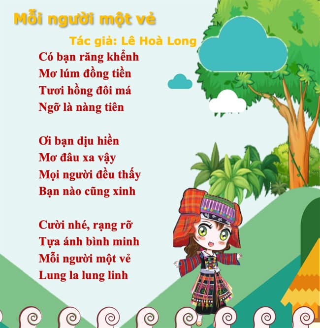 Bài thơ về tình bạn lớp 2 có tên tác giả