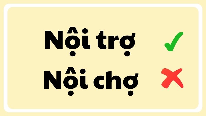 Nội trợ hay nội chợ là đúng chính tả?