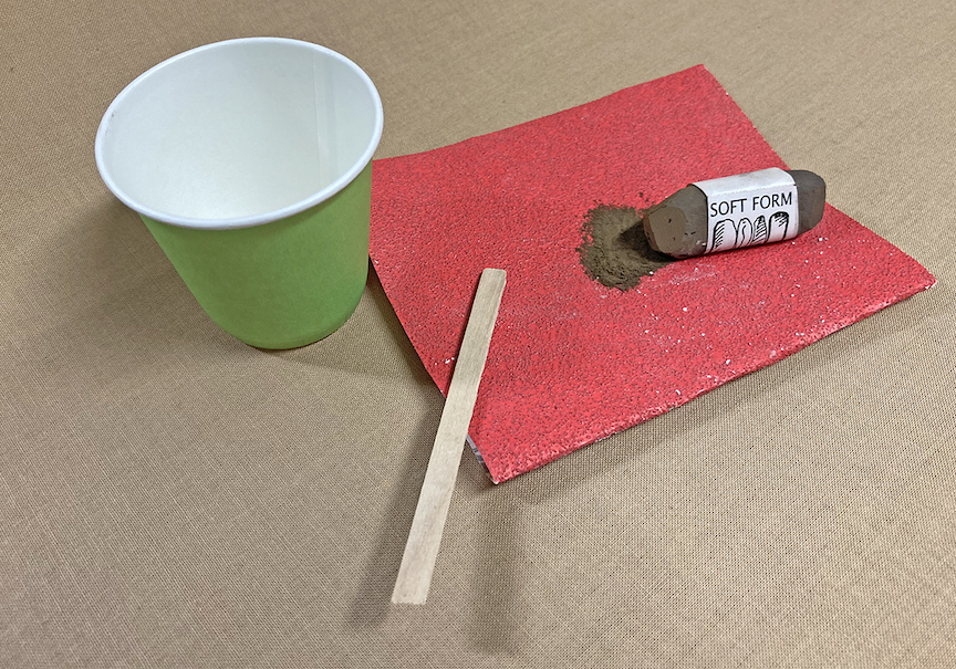 Diane Townsend soft pastel partially sanded