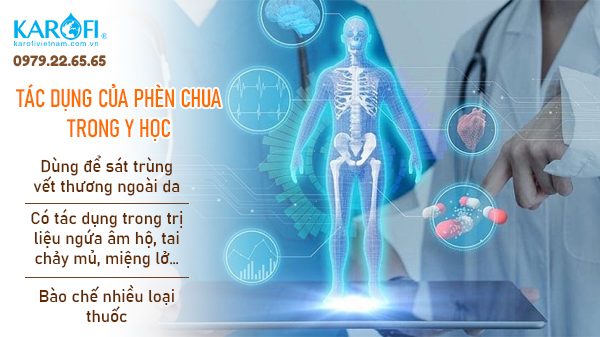 Tác dụng của phèn chua trong y học