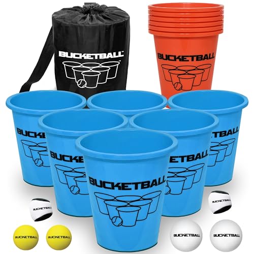 BucketBall | Beach Edition Combo Pack | Ultimate Beach, Pool, Yard, Camping, Tailgate, BBQ, Lawn, Water, Indoor, Outdoor Game - Best Gift Toy for Adults, Boys, Girls, Teens, Family