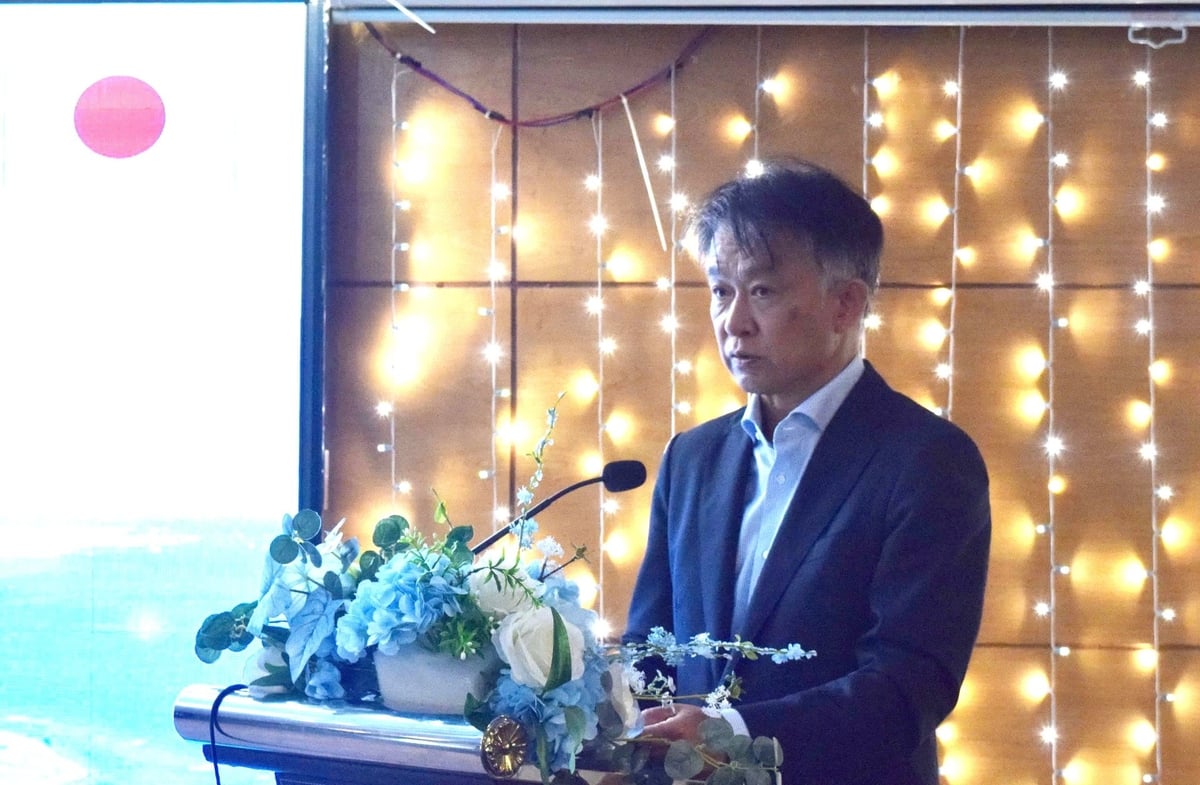 Ông Funamoto Hiroshi cho biết, Nhật Bản mong muốn đẩy mạnh hợp tác với Việt Nam trong lĩnh vực quản lý đại dương, phát triển kinh tế biển bền vững, nhất là trong các sáng kiến cảng xanh và điện gió ngoài khơi. Ảnh: Trường Giang.