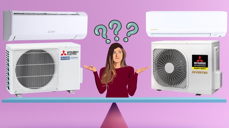 So sánh Mitsubishi Heavy và Mitsubishi Electric