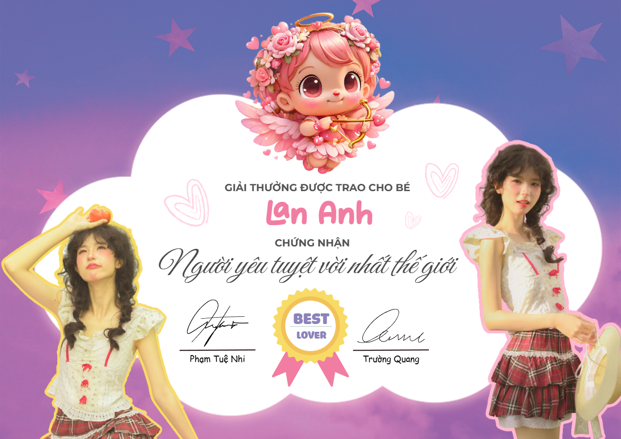 99+ Mẫu Giấy chứng nhận tình yêu, Giấy khen hài hước troll bạn bè độc lạ, vui nhộn, Thiết kế Bằng khen online miễn phí