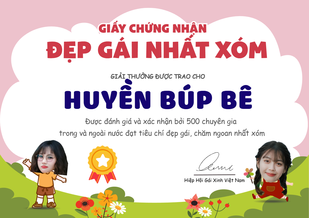 99+ Mẫu Giấy chứng nhận tình yêu, Giấy khen hài hước troll bạn bè độc lạ, vui nhộn, Thiết kế Bằng khen online miễn phí