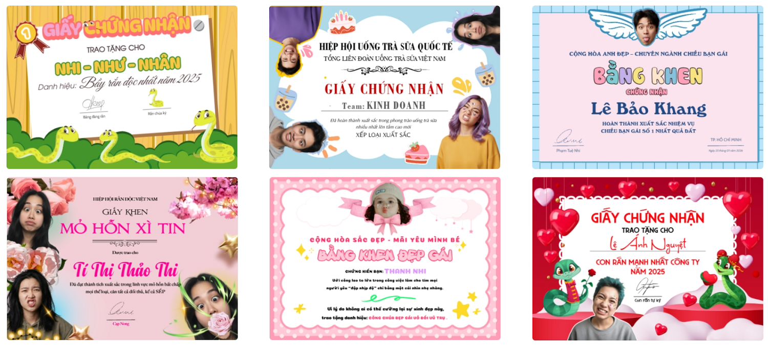 99+ Mẫu Giấy chứng nhận tình yêu, Giấy khen hài hước troll bạn bè độc lạ, vui nhộn, Thiết kế Bằng khen online miễn phí