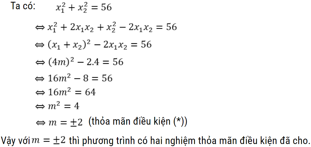 cách tìm tham số m lớp 9