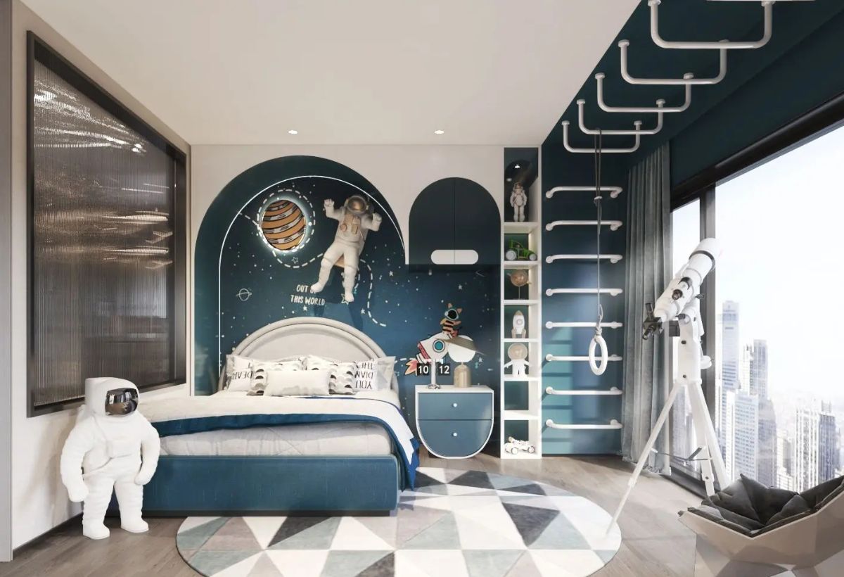 phòng ngủ cho bé trai 15 tuổi