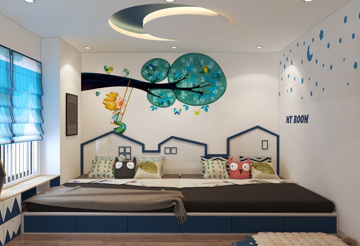 phòng ngủ cho bé trai 15 tuổi