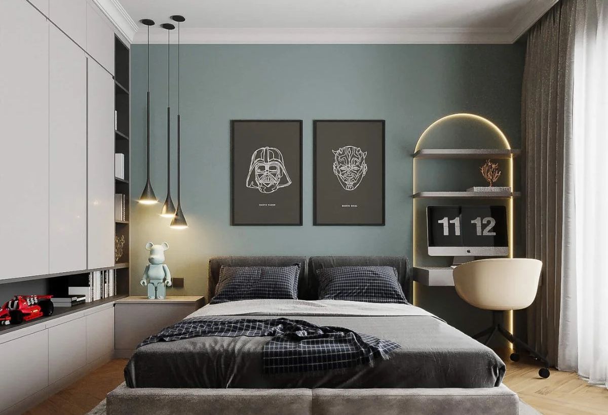 phòng ngủ cho bé trai 15 tuổi