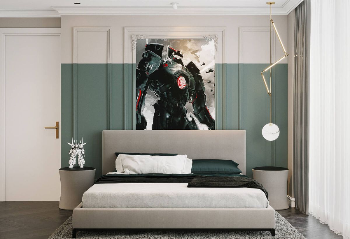 phòng ngủ cho bé trai 15 tuổi