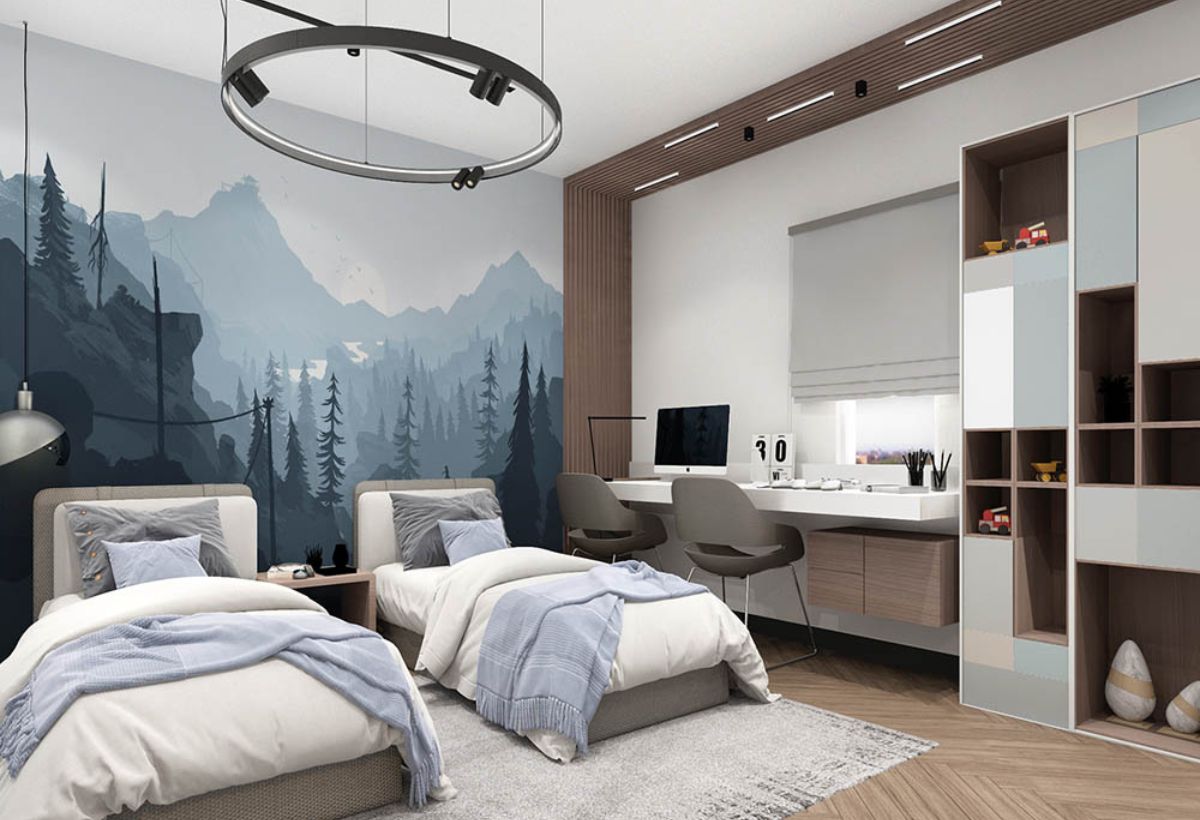 phòng ngủ cho bé trai 15 tuổi