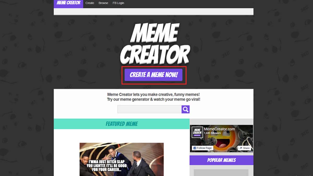 Meme Creator công cụ tạo meme cực đơn giản