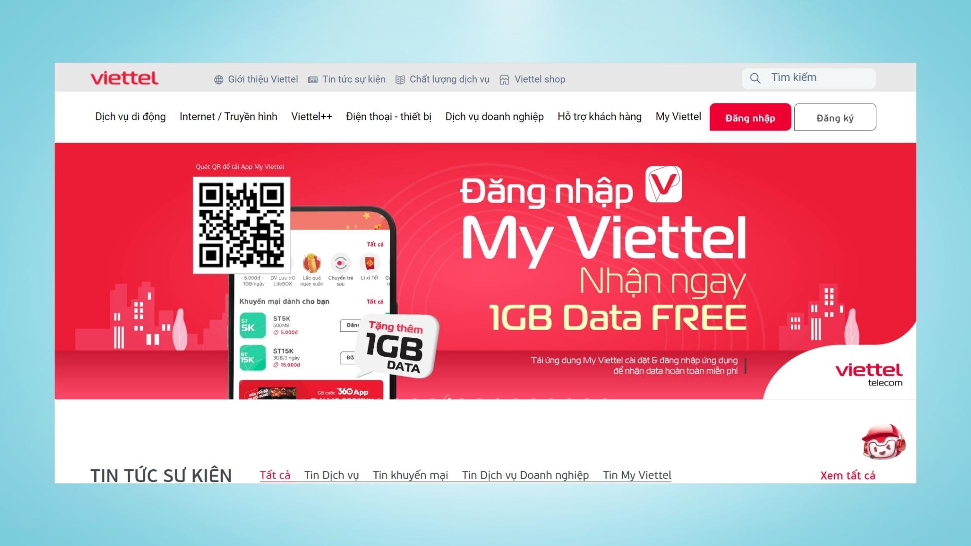 Mua sim đầu số 036 bằng hình thức Online - Bước 1