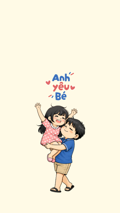 Trọn bộ hình nền cặp đôi dễ thương, ảnh chibi couple lãng mạn được đổi kích thước online, miễn phí