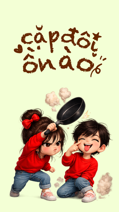 Trọn bộ hình nền cặp đôi dễ thương, ảnh chibi couple lãng mạn được đổi kích thước online, miễn phí
