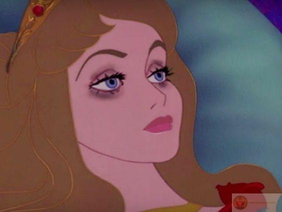 Ảnh mắt thâm meme công chúa