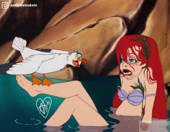 Meme nàng tiên cá công chúa