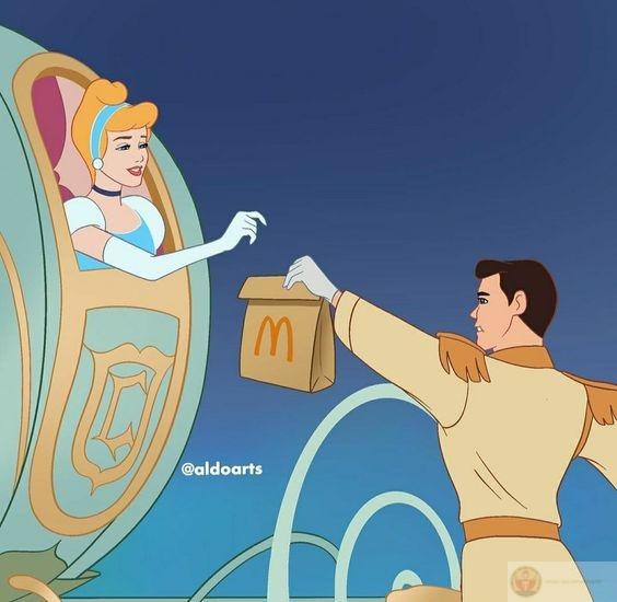 Công chúa ham ăn meme