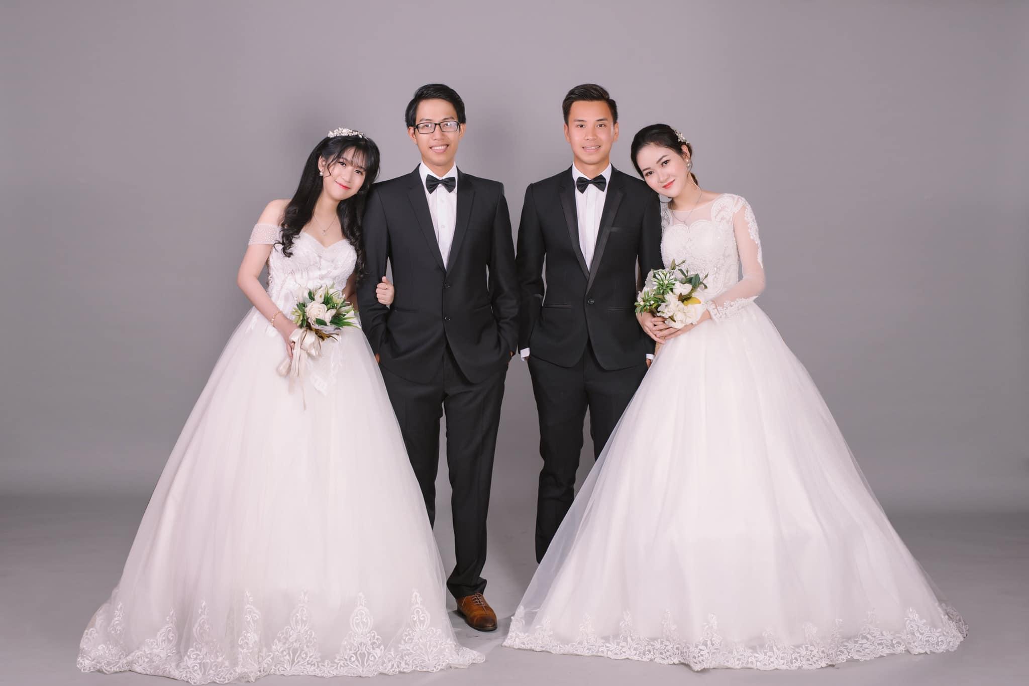 Chuyện thú vị sau bức ảnh cưới 4 người