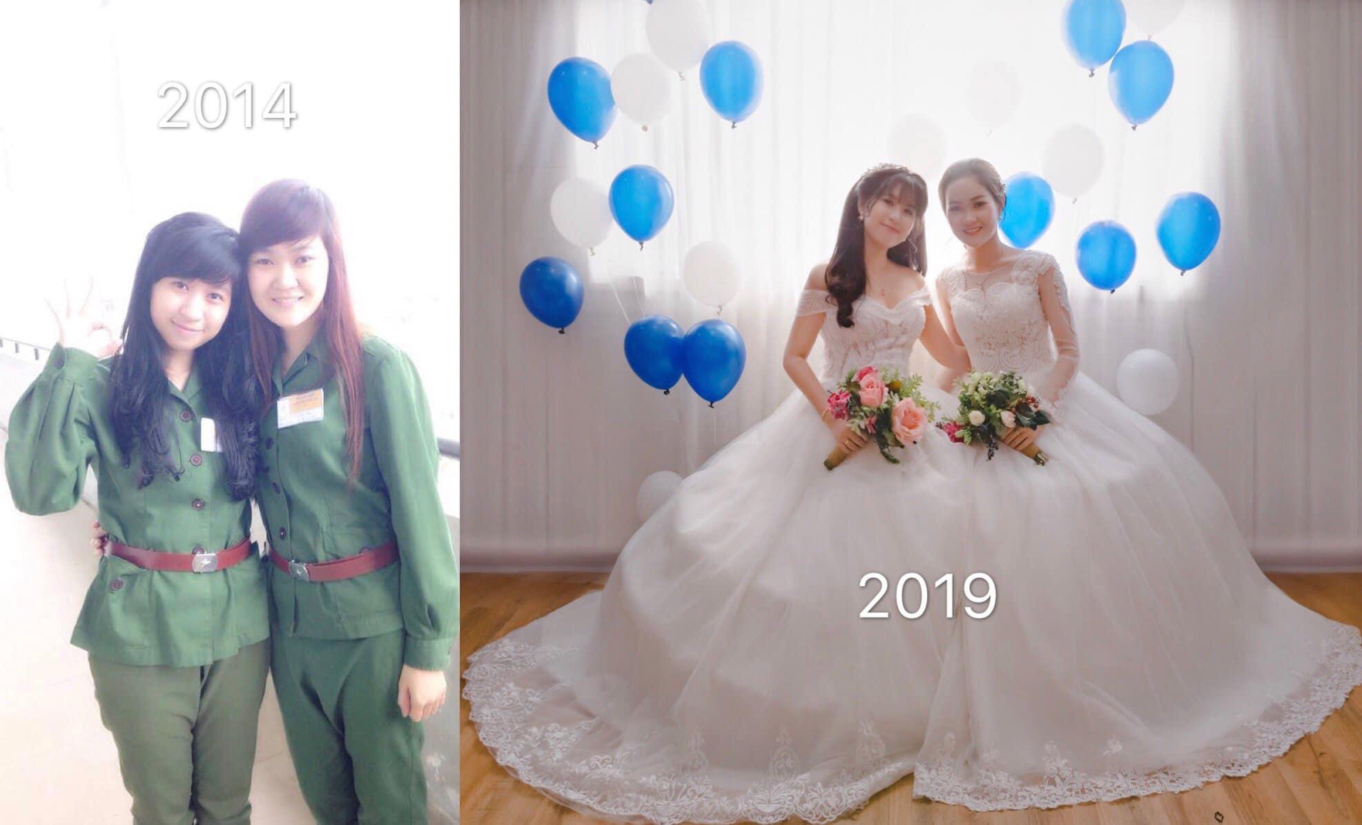 Chuyện thú vị sau bức ảnh cưới 4 người