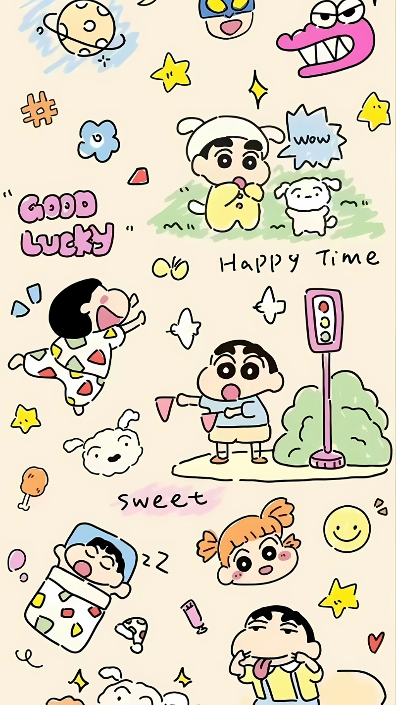 Hình nền điện thoại Shin Cậu Bé Bút Chì