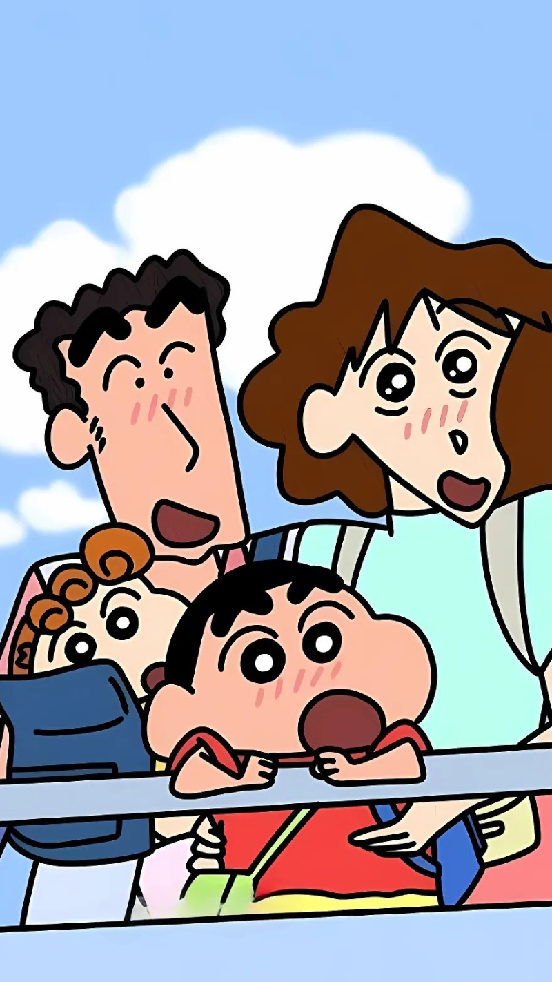 Hình nền điện thoại gia đình Shin