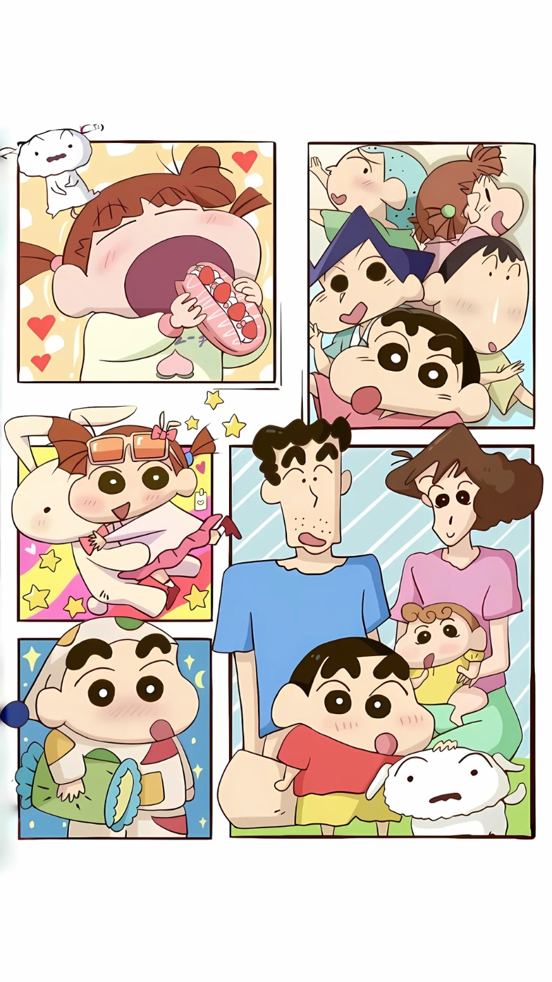 Hình nền điện thoại Shin Cậu Bé Bút Chì cute