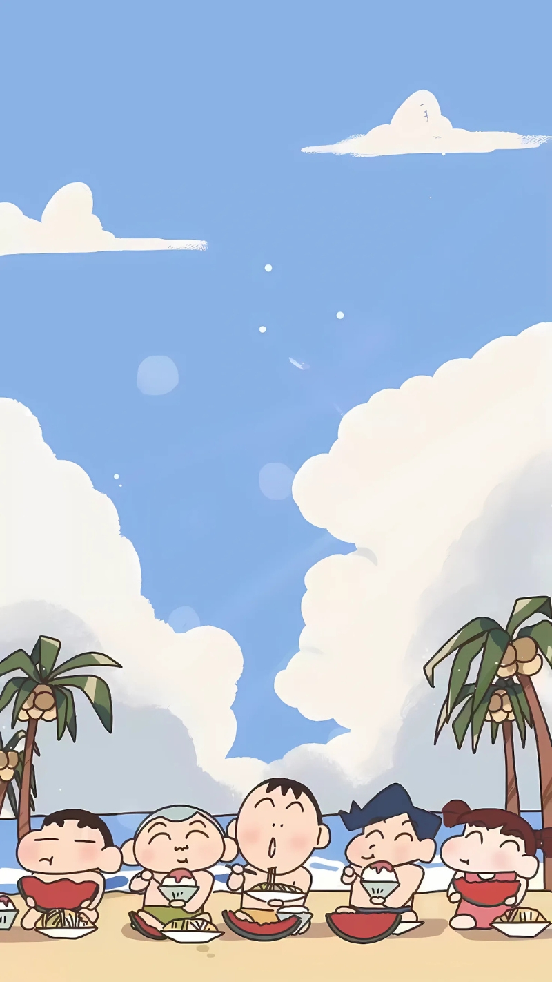 Hình nền điện thoại Shin cùng những người bạn