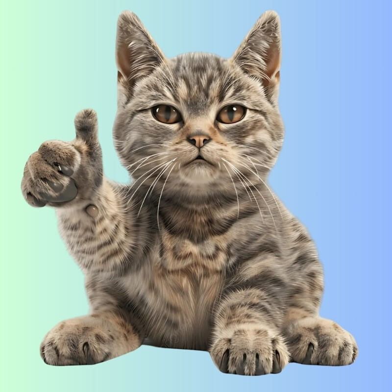 Meme mèo cười chỉ tay