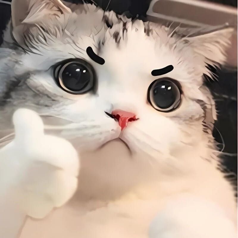 Meme mèo cười chỉ tay