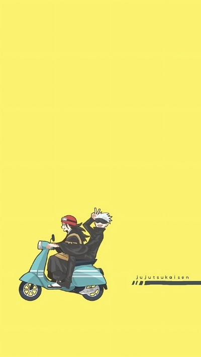 Nền Gojo với bạn bè thân thiết cực cute cho điện thoại