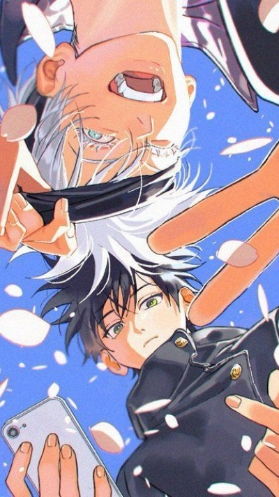 Wallpaper Gojo cùng học trò ngọt ngào xinh xắn cho điện thoại