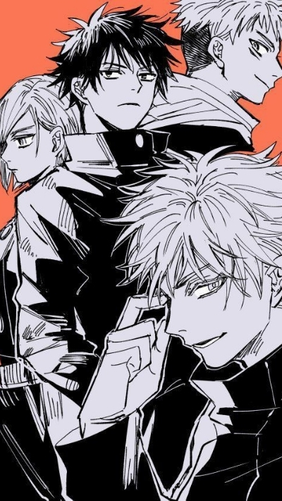 Tấm nền Gojo cùng học trò vui nhộn cực đẹp cho mobile