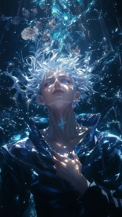 Phông nền Gojo 3D rực rỡ ấn tượng cho mobile