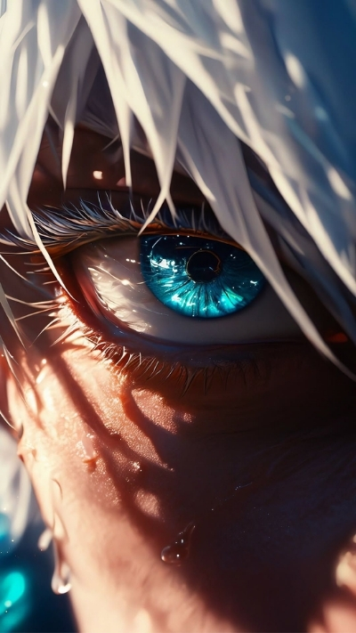 Hình trang trí Gojo 3D lung linh tuyệt đẹp cho điện thoại