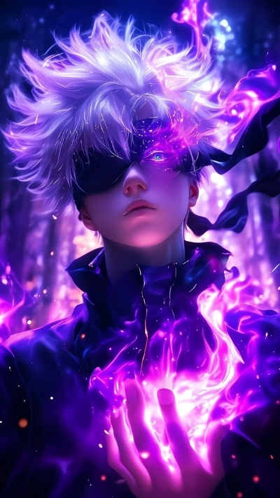 Hình ảnh Gojo 3D rực rỡ 4K cực đẹp cho máy