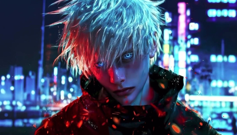 Background Gojo 3D mạnh mẽ cực đẹp cho máy tính