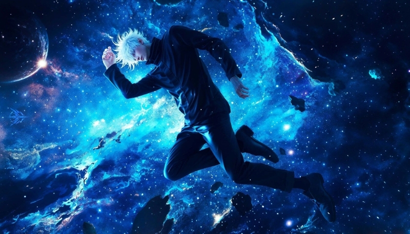 Hình trang trí Gojo 3D phong cách cực ngầu cho desktop