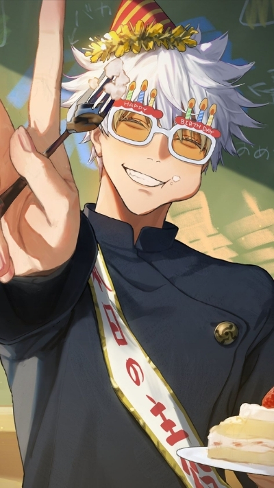 Tấm nền Gojo đáng yêu xinh xắn 4K cho smartphone