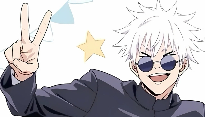 Background Gojo dễ thương cực xinh lung linh cho máy tính