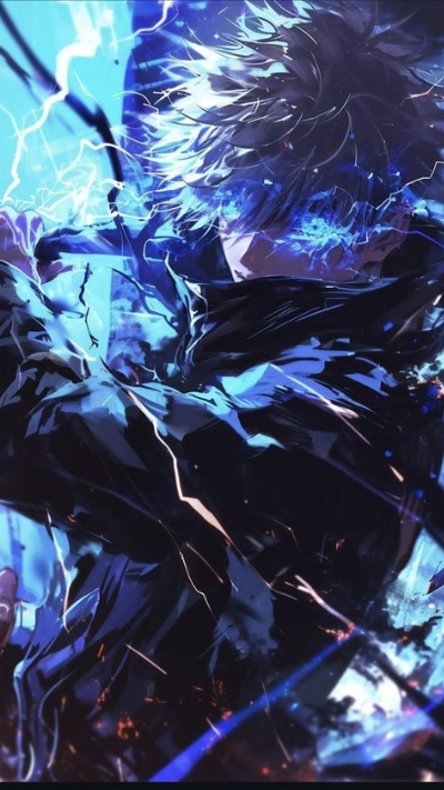 Hình trang trí Gojo 4K lung linh cực chất cho điện thoại