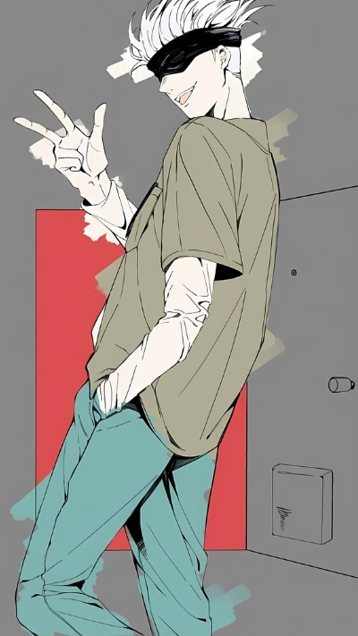 Phông nền Gojo ngộ nghĩnh vui tươi cực đẹp cho mobile