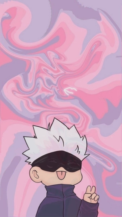 Ảnh Gojo tinh nghịch vui nhộn cực chất cho smartphone