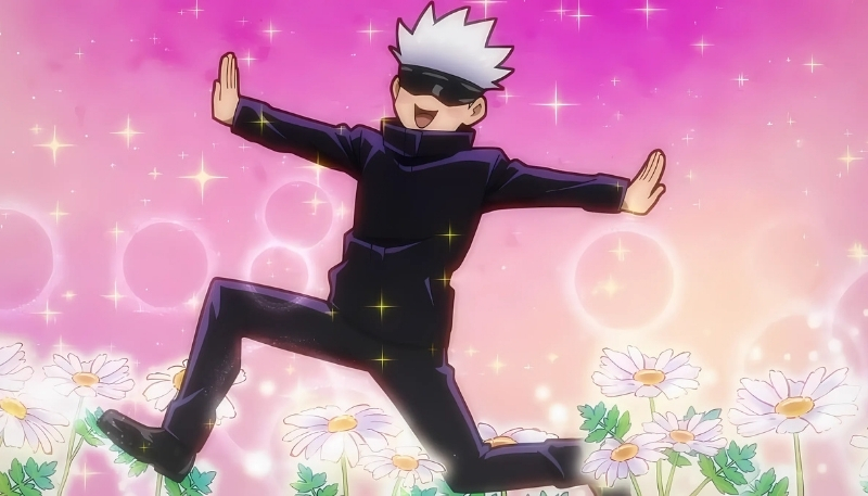 Hình trang trí Gojo hài hước dí dỏm siêu chất cho desktop