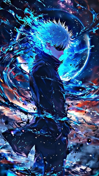 Hình ảnh Gojo chiến đấu kịch liệt siêu ấn tượng cho máy