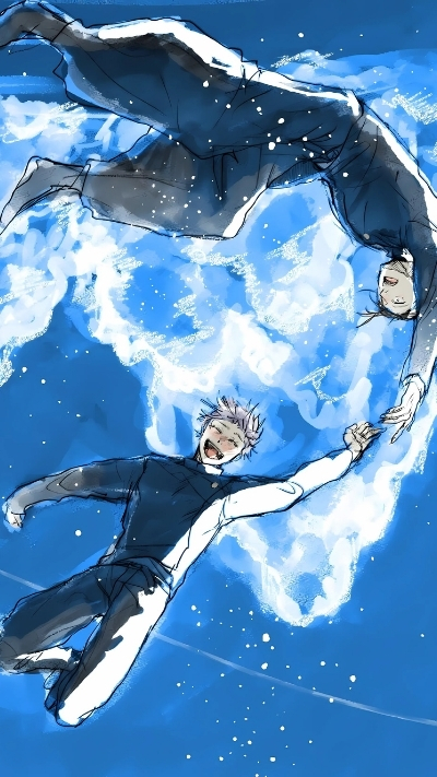 Phông nền Gojo cùng nhóm bạn thân cực cute cho mobile