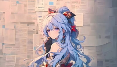 ảnh nền anime nữ cute hài hước