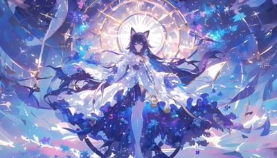 ảnh nền anime nữ 4k màu sắc